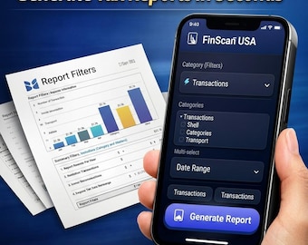FinScan Expense Tracker | Receipt Scanner, Tax Organizer (Digital Download)