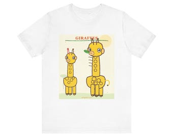 Cute Cartoon Giraffes T-Shirt | Playful Safari Animal Tee