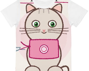 Kids cotton crew neck t-shirt