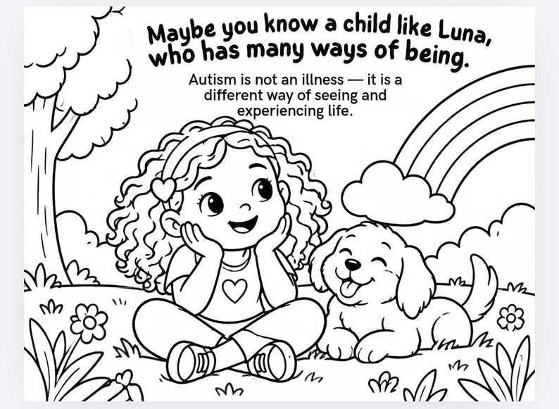 Coloring Book About Autism (for Children Ages 3 to 5) – English Edition ...