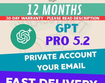 ChatGPT Pro GPT-5.4 Workspace | Accesso per 1 anno | Email personale | LEGGI LA DESCRIZIONE