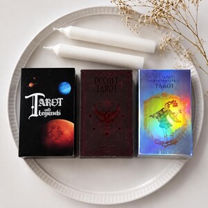 5 Gift Set | 3 Tarot Decks & 2 White Ritual Candles