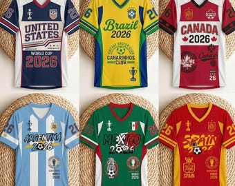 Custom Soccer Jersey Personalized Football Shirt World Cup 2026 Jersey Adult Youth Kids Crop Top Custom Name Number Fan Gift