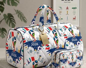 Sac de sport Coupe du monde 2026, sac de voyage de football, sac de week-end de football, cadeau de fan de la FIFA, cabas de sport pour la nuit