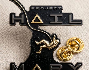 Projet Je vous salue Marie, épingle spatiale astronaute, broche inspirée d'un livre de science-fiction, cadeau nerd geek, badge amoureux de l'espace, épingle pour veste de sac à dos