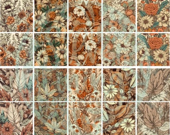 Fall Floral Set 2-SubShape Earring Sublimation Patterns for Earring Makers-PNG/PDF