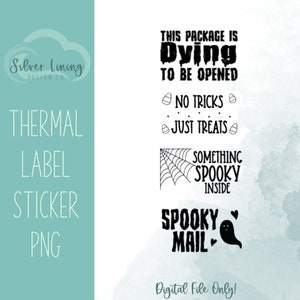 Halloween Small Business Thermal Label Stickers-Digital File Only