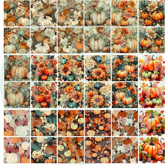 Fall Pumpkins-SubShape Earring Sublimation Patterns for Earring Makers-PNG FILE ONLY