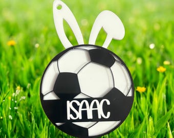 Soccer-Sports Easter Basket Tag-SVG-File ONLY-Commercial Use