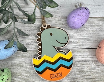 Dino Easter Basket Tag-SVG-File ONLY-Commercial Use