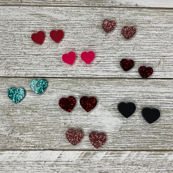 Simple Heart Shaped Studs- Earring Laser File-Valentine's Day-SVG-File ONLY-Commercial Use