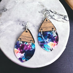 Double Layer Pointed Teardrop Earring SVG-Spring Earrings-Glowforge Earrings-Easter Earrings For Laser-Commercial Use
