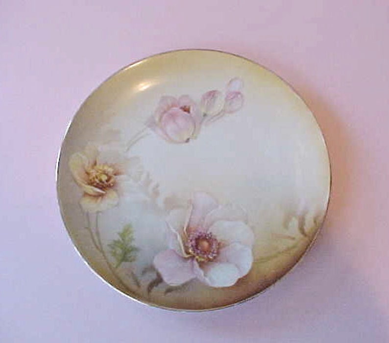 Beautiful Hand Painted R.S. Germany Porcelain Plate with Soft Etsy