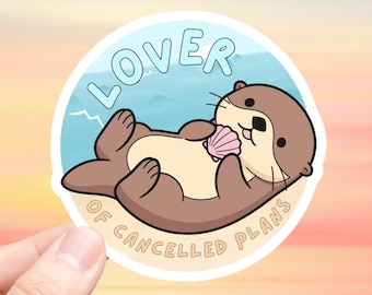 Lover of Cancelled Plans – Sticker | Water Resistant Vinyl Decal