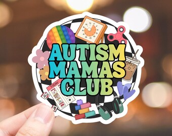Autism Mama Club - Sticker | Water Resistant Vinyl Decal