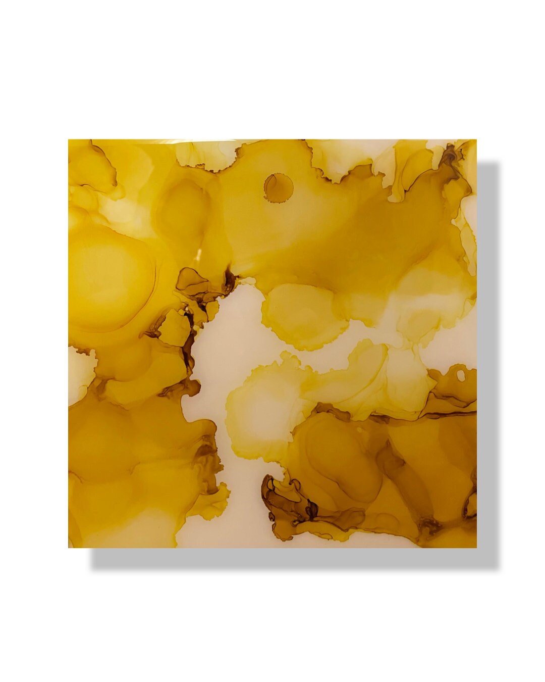 Abstract Art Alcohol Ink Epoxy Resin Yupo Paper Wood Panel Handmade Etsy