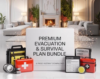 Emergency Go Bag System: 30-Second Grab & Evacuation Survival Plan (Digital Download)