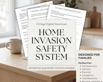 Home Invasion Safety System | Family Security, Child & Pet Plan (Digital Download)