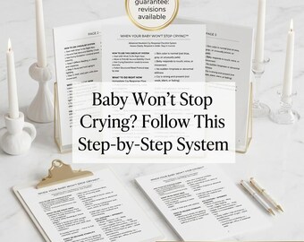 Newborn Crying Checklist System | Baby Soothing Flowchart (Digital Download)