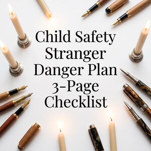 子供の安全チェックリスト（印刷可能）｜不審者対策安全計画｜子供向け緊急安全ガイド｜合言葉計画｜子供の保護に関する印刷物