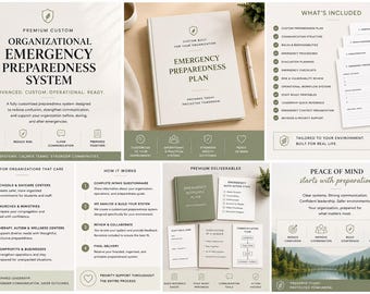 Custom Executive Organizational Preparedness & Coordination Planning Framework™ | Guided Fill-In Safety Operations System