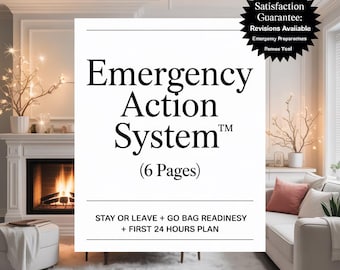 Emergency Action System: Evacuation, Go Bag, First 24 Hours Plan