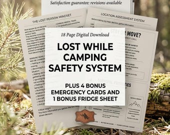 Lost While Camping Safety System | Wilderness Survival Guide (Digital Download)