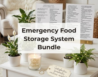 Emergency Food Storage System Planner | Preparedness Binder, Stress Test (Digital Download)