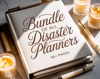 Family Emergency Plan Binder | Disaster Preparedness, Evacuation, Fire Escape (Digital Download)