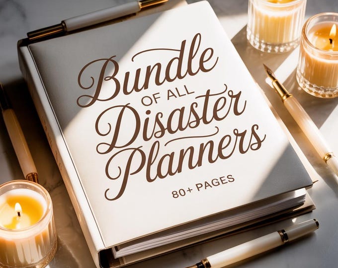 Featured listing image: Family Emergency Plan Binder | Disaster Preparedness, Evacuation, Fire Escape (Digital Download)