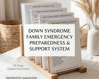 Down Syndrome Family Emergency Preparedness System, Safety Support (Digital Download)