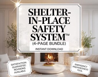 Shelter-in-Place Safety System: Lockdown, Safe Room, Emergency Preparedness (Digital Download)
