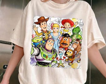 Camiseta retro de Toy Story de 1995, camiseta de Woody y Buzz del Pixar Fest, camiseta "Tienes un amigo en mí", camiseta para el viaje familiar a Disneyland WDW, regalo para amigos