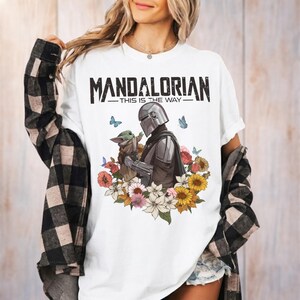 The Mandalorian And Grogu Shirt, Baby Yoda T Shirt, Star Wars This Is The Way Tee, Disneyland Family Trip, Father's Day Gift For Dad