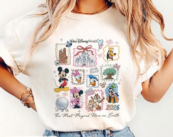Camiseta vintage de Mickey de Disneyworld Comfort Colors, camiseta retro de Mickey y sus amigos, camiseta de Walt Disneyworld, viaje a Disney en 2026