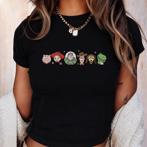 Embroidered Toy Story Baby Tee, Woody Buzz Lightyear Jessie Slinky Top, WDW Disneyland Embroidery Shirt, Toy Story Friends Gift For Her