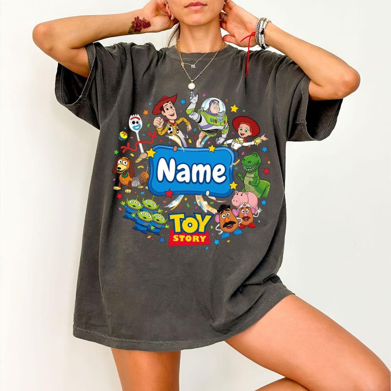 Custom Name Toy Story 5 Movie Shirt, Lilypad Buzz Lightyear Woody Jessie Shirt, Toy Story Land Tee, You've Got a Friend In Me Shirt