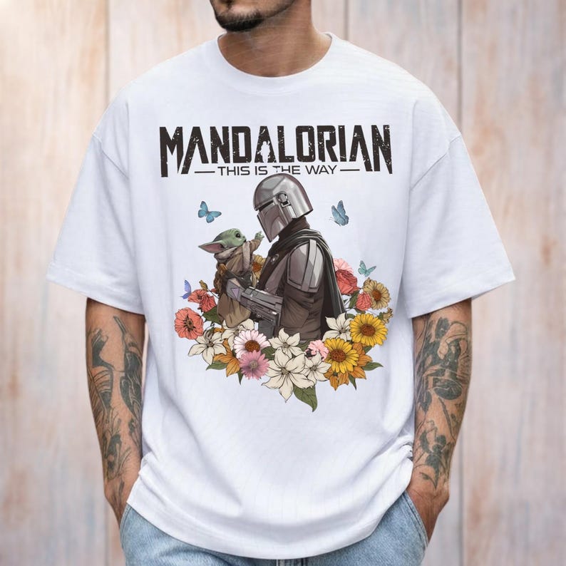 The Mandalorian And Grogu Shirt, Baby Yoda T Shirt, Star Wars This Is The Way Tee, Disneyland Family Trip, Father's Day Gift For Dad