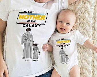 The Best Mother In The Galaxy Shirt, Disney Star Wars Shirt, Mom Daughter Son Matching Shirt, Disney Mom Tee, Mother's Day Gift For Mom