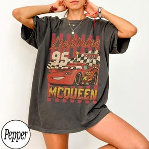 Vintage Lightning McQueen Comfort Colors Shirt, Disney Pixar Cars Shirt, Retro McQueen Graphic Tee,Disney Family Vacation Trip Top 2026