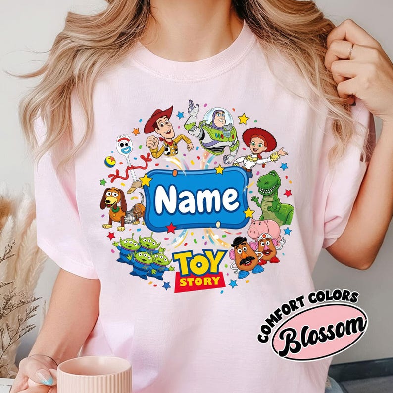 Custom Name Toy Story 5 Movie Shirt, Lilypad Buzz Lightyear Woody Jessie Shirt, Toy Story Land Tee, You've Got a Friend In Me Shirt