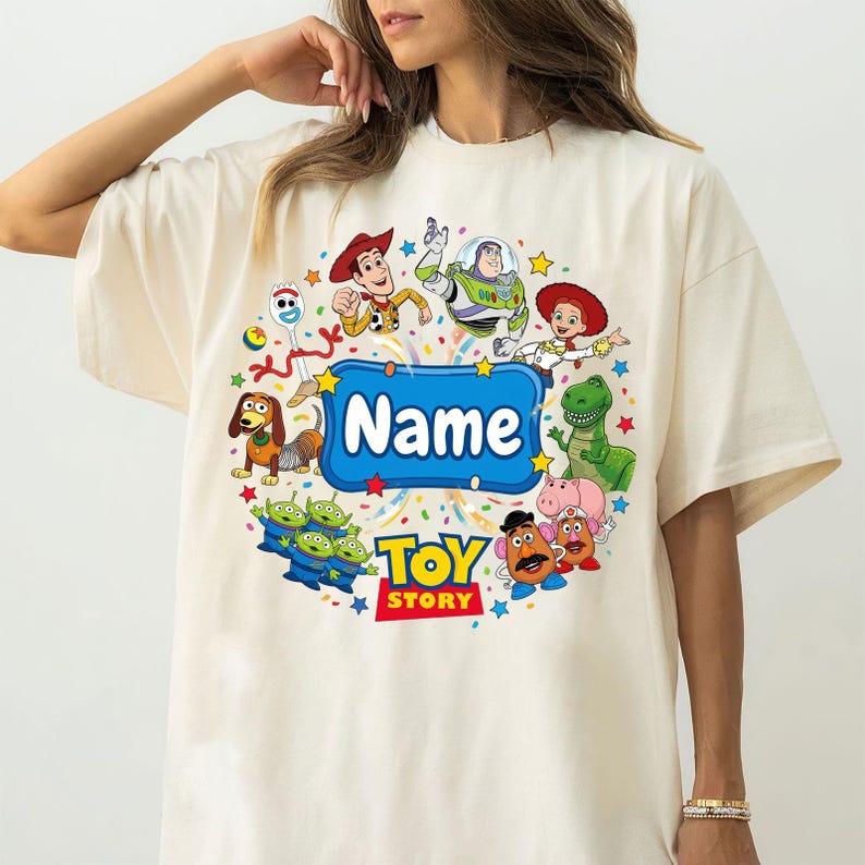 Custom Name Toy Story 5 Movie Shirt, Lilypad Buzz Lightyear Woody Jessie Shirt, Toy Story Land Tee, You've Got a Friend In Me Shirt