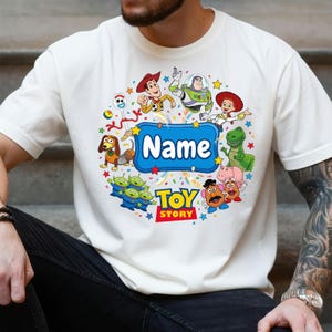Custom Name Toy Story 5 Movie Shirt, Lilypad Buzz Lightyear Woody Jessie Shirt, Toy Story Land Tee, You've Got a Friend In Me Shirt