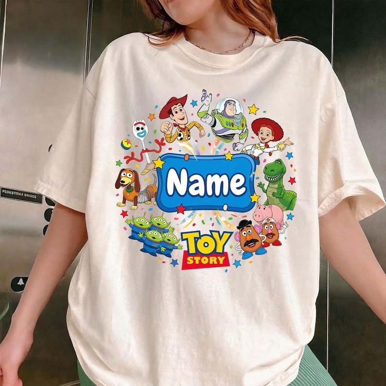 Custom Name Toy Story 5 Movie Shirt, Lilypad Buzz Lightyear Woody Jessie Shirt, Toy Story Land Tee, You've Got a Friend In Me Shirt