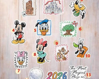 Mickey Disneyworld Sticker, Mickey And Friends Door Sticker, Walt Disneyworld Sticker, Disney 2026 Trip Gift, Disney Vacation Sticker