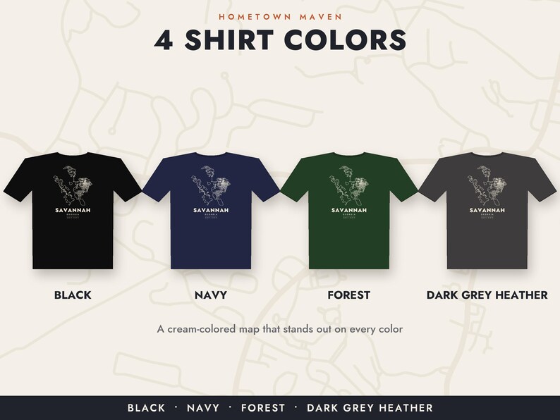 Personlig hemstadskarta-t-shirt, anpassad gatukarta-t-shirt för valfri amerikansk stad eller ort, hemstadspresent, flyttpresent, unisexskjorta bild 9
