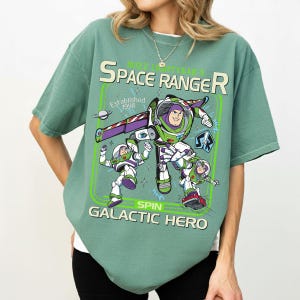 Vintage Buzz Lightyear To Infinity And Beyond-shirt, Toy Story Pixar Disney-T-shirt, Space Ranger-shirt, bijpassende Disneyland Family Trip-shirt afbeelding 4
