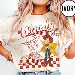 Vintage Disney Pixar Toy Story All Characters Checkered Signature Shirt, Woody, Buzz, Jessie, Bo Peep, Personalized Group Matching 2026 Tee image 2