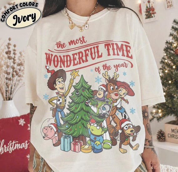 Toy Story Christmas Shirt, The Most Wonderful Time of the Year Tee, Woody Buzz Lightyear Holiday Shirt, Disney Christmas Family Vacation
