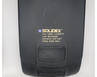 Solidex 958XT VHS Tape Rewinder Tested Works No Auto Eject For Parts